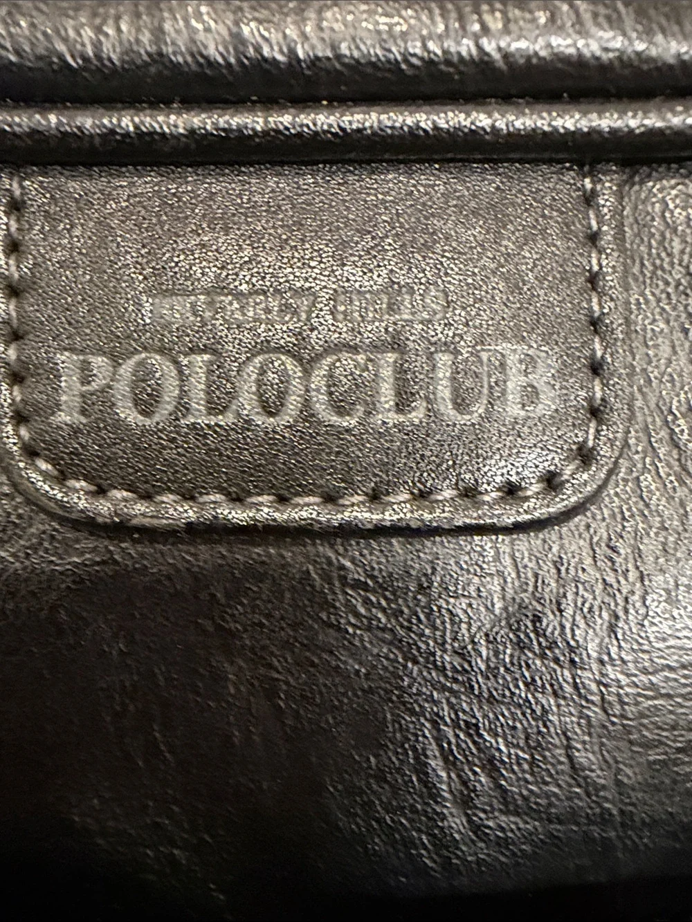 Polo by Ralph Lauren Black Leather Messenger Crossbody